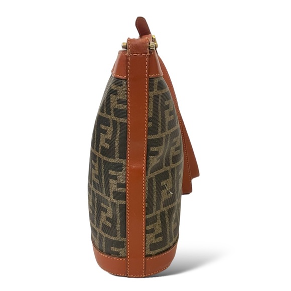 Fendi Black and Brown Logo Crossbody Bag - Picture 9 of 13